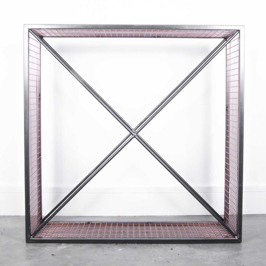 Rustic Industrial Log Cube