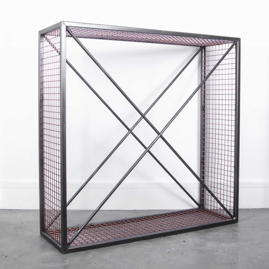 Rustic Industrial Log Cube