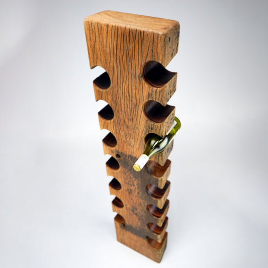 Reclaimed Jarrah Railway Sleeper Wine Rack