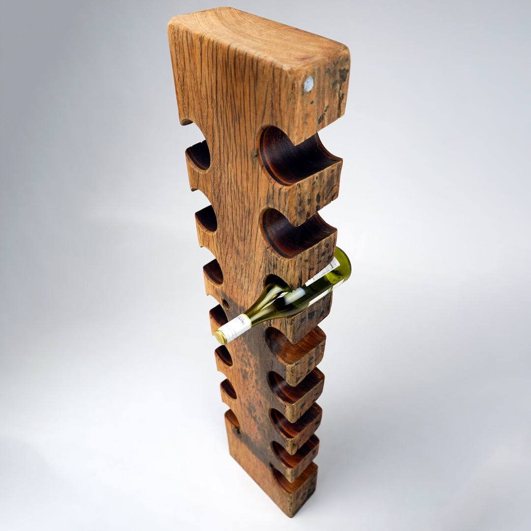 Reclaimed Jarrah Railway Sleeper Wine Rack