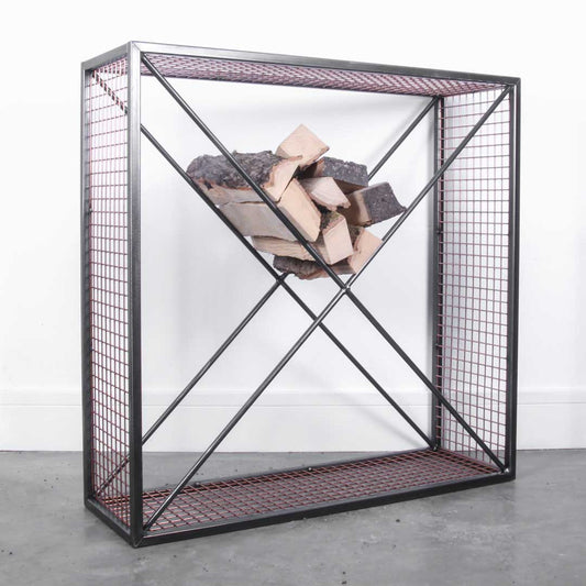 Rustic Industrial Log Cube